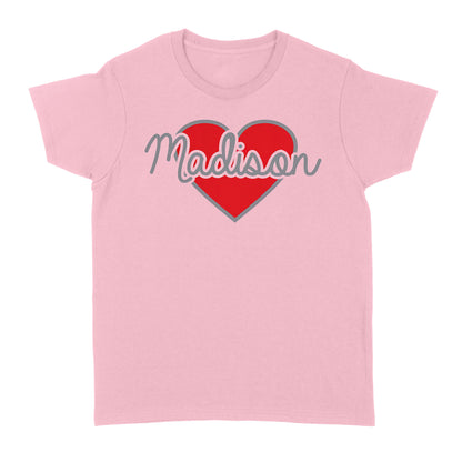 Heart Personalized Valentine T-shirt - Gift for Boyfriend, Girlfriend on Valentine day - FSD1007