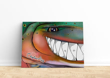 Load image into Gallery viewer, Trout fly fishing art Matte Canvas ChipteeAmz&#39;s art Rainbow trout fish wall art AT033