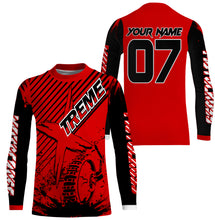 Load image into Gallery viewer, Custom red MX jersey shirt UV extreme kid&amp;adult Motocross dirt bike racing off-road motorcycle PDT179