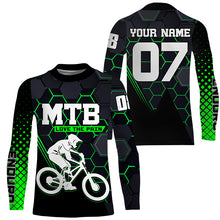 Load image into Gallery viewer, Love the pain Personalized adult kid MTB jersey UPF30+ Mountain biking shirt Cycling clothes| SLC203