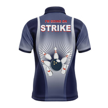 Load image into Gallery viewer, I&#39;m Going on Strike Men Polo Bowling Shirt Personalized Blue Men Bowlers Team Short Sleeves Jersey NBP15