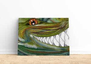 Funny Musky fishing art Matte Canvas ChipteeAmz's art Muskellunge wall art AT035