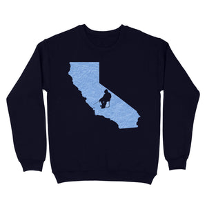 California Ice Fishing Shirts, Winter Fishing California State Love Fishing Sweatshirt - FSD2928 D06