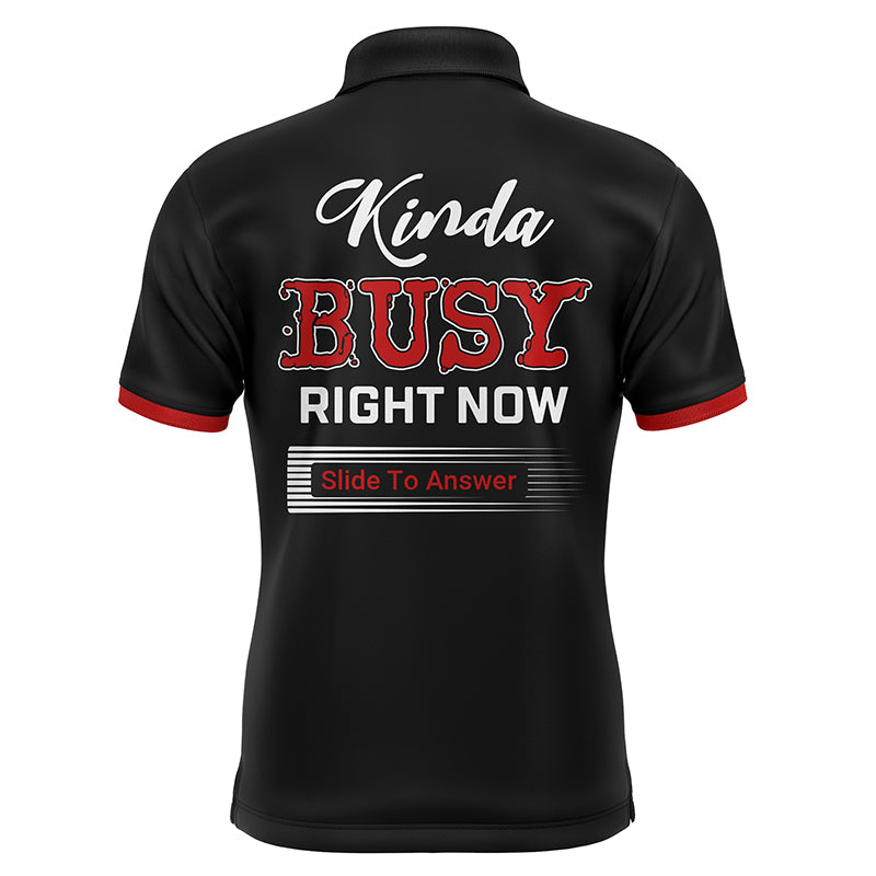 Personalized Men Polo Bowling Shirt, Strike Kinda Busy Right Now, Short Sleeves Bowlers Jersey NBP38