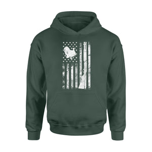 Hunting Shirt with American Flag, Shotgun Hunting Shirt, Turkey Hunting Shirt, Gifts for Hunters D05 NQS1338 - Standard Hoodie