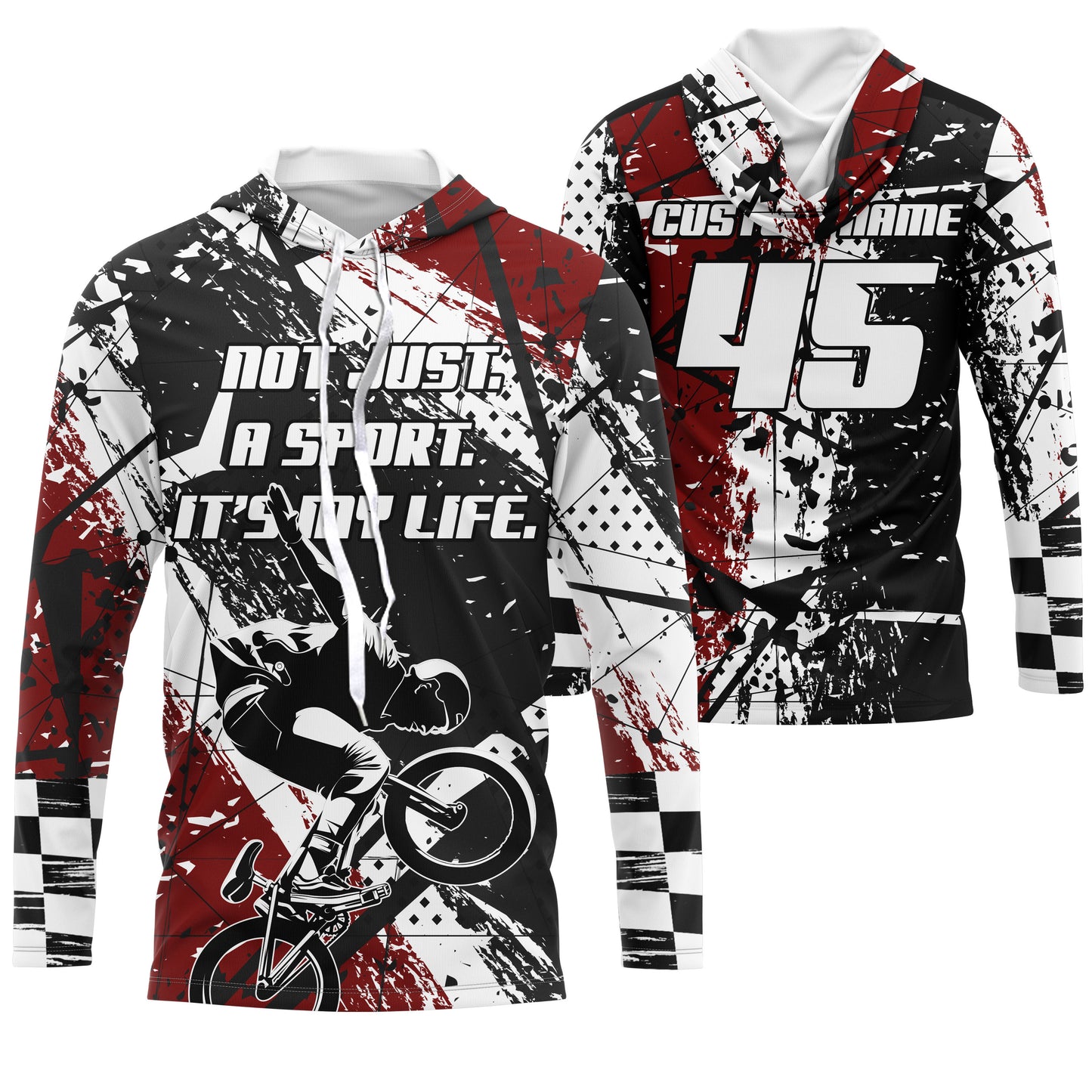 BMX Life Red BMX jersey adult kid bike shirt UPF30+ cycling gear BMX bicycle motocross racewear| SLC83