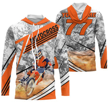 Load image into Gallery viewer, Custom bikers photo motocross jersey camouflage UPF30+ kids men women dirt bike motorcycle offroad NMS1029