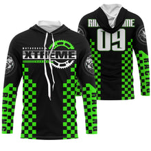 Load image into Gallery viewer, Green Motocross jersey custom kid men women UPF30+ dirt bike riding extreme MX shirt motorcycle PDT96