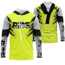 Load image into Gallery viewer, Custom dirt bike jersey adult kid UPF30+ motocross racing green off-road motorcycle racewear NMS968