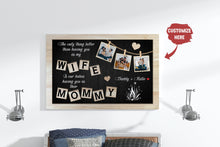 Load image into Gallery viewer, Personalized Mother's Day Canvas Gift for Wife from Husband, Custom Photo Collage Happy Mother's Day N2532