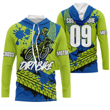Load image into Gallery viewer, Motocross jersey personalized kid men women UV dirt bike youth green MX racing shirt motorcycle PDT110