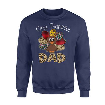 One thankful dad thanksgiving gift for him - Standard Crew Neck Sweatshirt