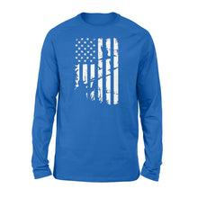 Load image into Gallery viewer, Duck Hunting American Flag Clothes, Shirt for hunter NQSD239 - Standard Long Sleeve