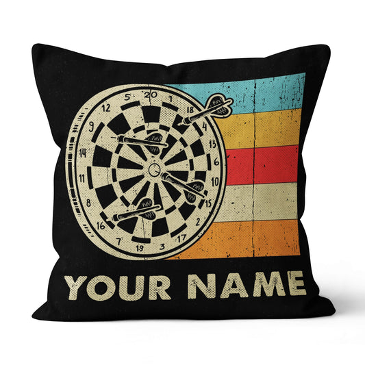 Colorful Retro Dartboard Pillow Personalized Darts Gifts For Dart Player LDT1103