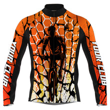 Load image into Gallery viewer, Custom Orange Cycling Jersey MTB BMX Mens Long&amp;Short Sleeve Bicycle Riding Shirt Road Moutain Biking| NMS784