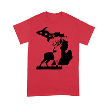 Load image into Gallery viewer, Michigan deer hunting shirt Men T-shirt - FSD1187