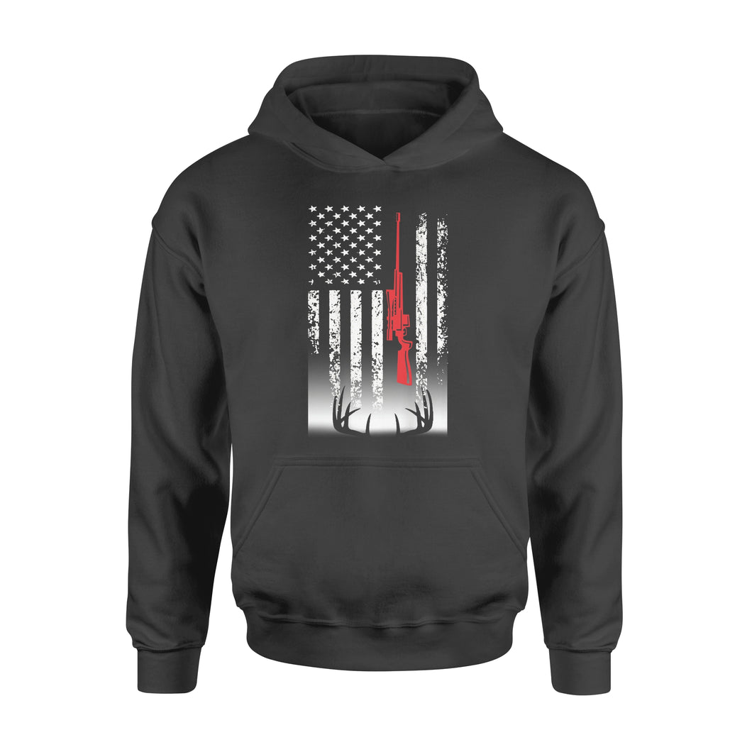 Deer hunting Hoodie USA flag Shirts for Deer hunter - FSD869