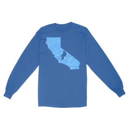 California Ice Fishing Shirts, Winter Fishing California State Love Fishing Long Sleeve - FSD2928 D06