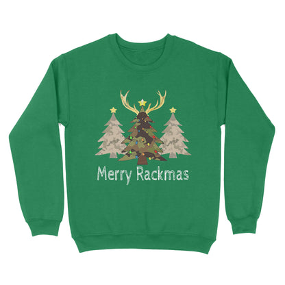Deer, Elk, Moose hunting Merry Rackmas hunting gift for men Sweatshirt TAD02