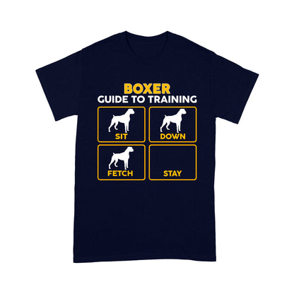 Boxer Standard T-shirt | Funny Guide to Training dog - FSD2408D08
