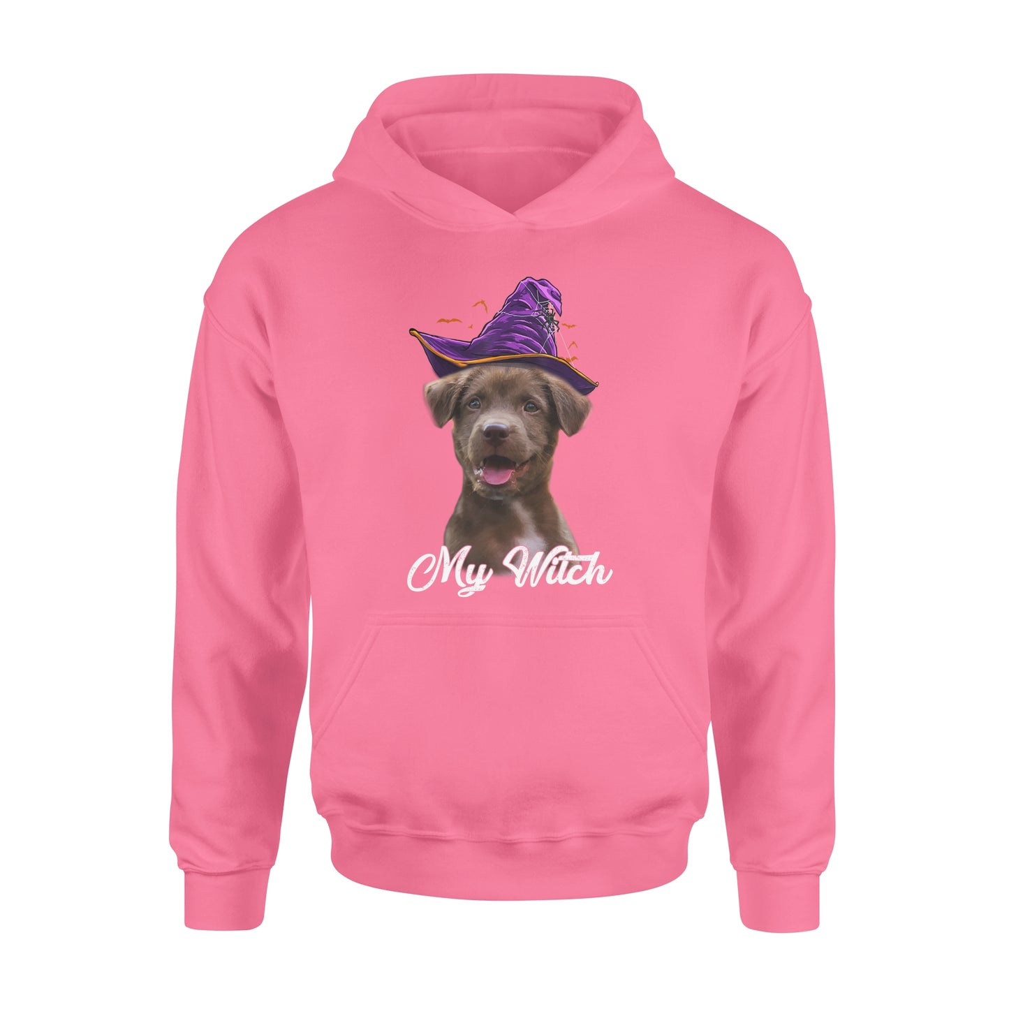 My dog is my witch - custom image for Halloween personalized gift - Standard Hoodie