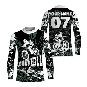 Camo Downhill MTB jersey mens UPF30+ mountain bike gear kids customized cycling jersey boys girls| SLC258