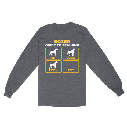 Boxer Standard Long Sleeve | Funny Guide to Training dog - FSD2408D08