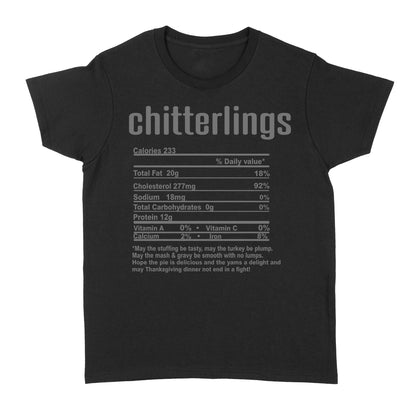 Chitterlings nutritional facts happy thanksgiving funny shirts - Standard Women's T-shirt