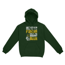 Load image into Gallery viewer, Don't Bother Me While I'm Fishing unless you brought beer, funny fishing and beer shirt D01 NQS2549 Standard Hoodie