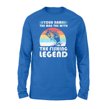 Load image into Gallery viewer, Custom name the man the myth the legend 1970s vintage retro personalized gift - Standard Long Sleeve