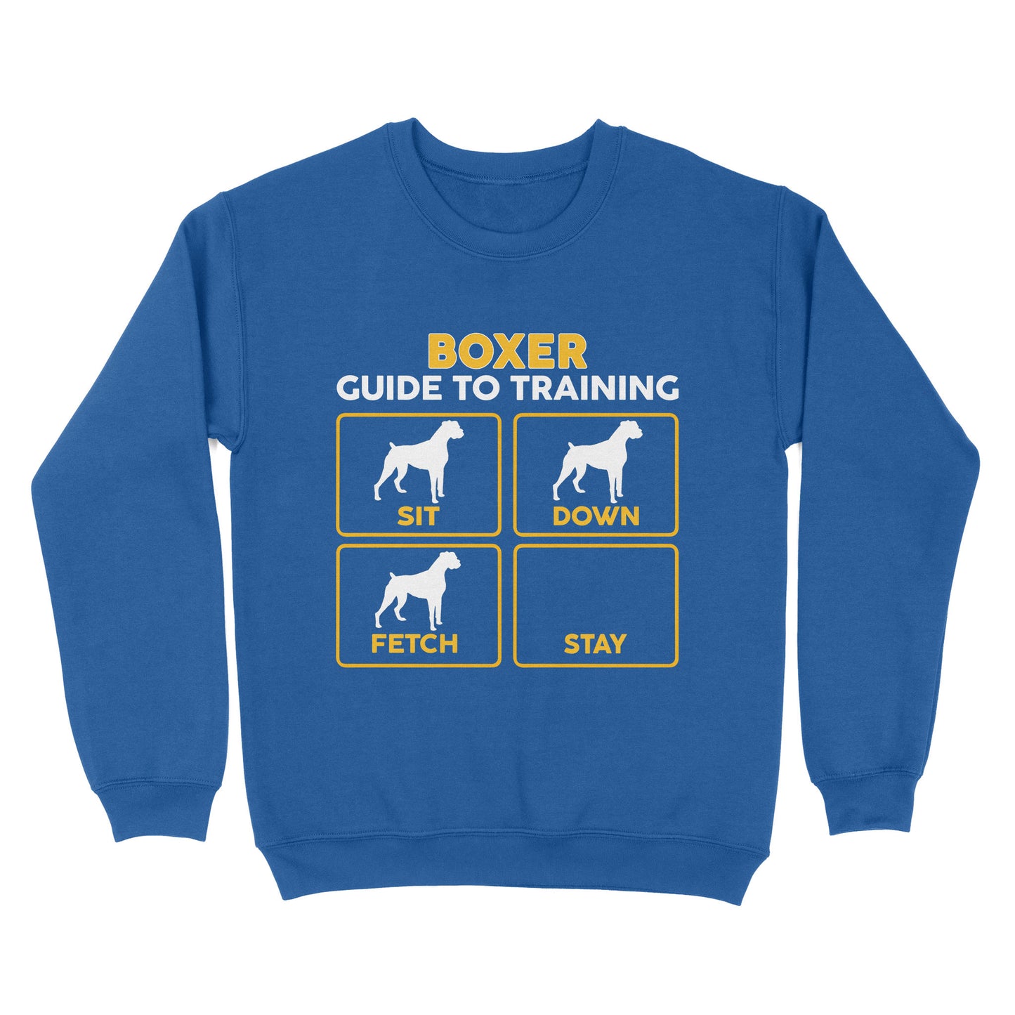 Boxer Standard Sweatshirt | Funny Guide to Training dog - FSD2408D08