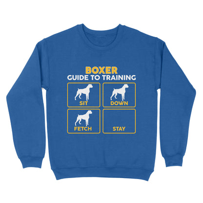 Boxer Standard Sweatshirt | Funny Guide to Training dog - FSD2408D08