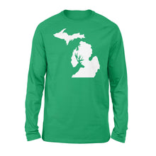 Load image into Gallery viewer, Michigan deer hunting Long sleeve - FSD1188 D03