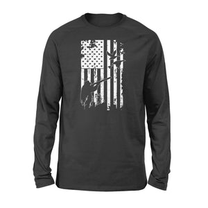 White American flag duck hunting legend hunter NQSD248 - Standard Long Sleeve