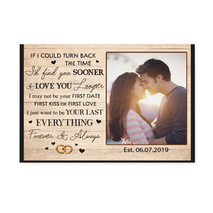 Personalized Custom Photo Canvas, I love you Forever & Always , Anniversary Gifts D05 NQS1257