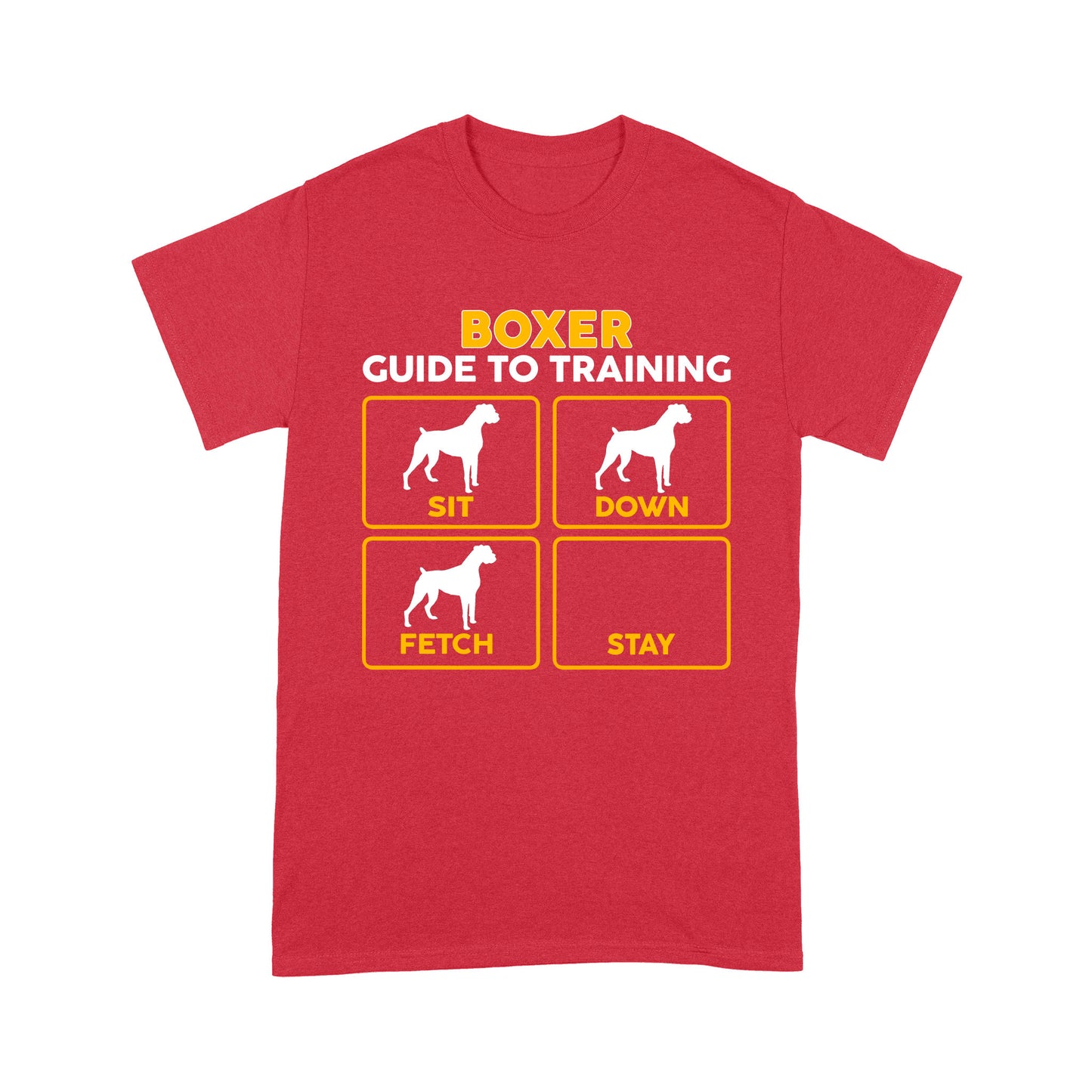 Boxer Standard T-shirt | Funny Guide to Training dog - FSD2408D08