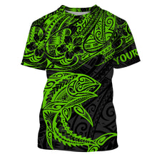 Load image into Gallery viewer, Tuna Fishing Polynesian tattoo custom name UV protection Shirts fishing gifts - TMTS043