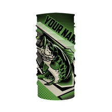 Load image into Gallery viewer, Personalized Bass Halftone fishing UV protection quick dry Customize name long sleeves fishing shirts UPF 30+ TMTS003