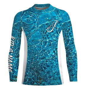 Sea camo Fishing Hook Custom UV Long Sleeve Fishing Shirts, tournament Fishing apparel TTN45