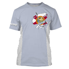 Load image into Gallery viewer, Florida Flag Fish Hook Custom UV Protection Long Sleeve performance Fishing Shirts TTN70