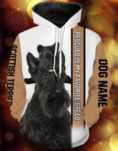 Load image into Gallery viewer, Personalized Scottish Terrier dog name 3D full printing - TATS63