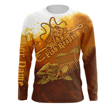 Load image into Gallery viewer, Fishing reaper Halloween style UV protection quick dry Customize name long sleeves UPF 30+ personalized gift