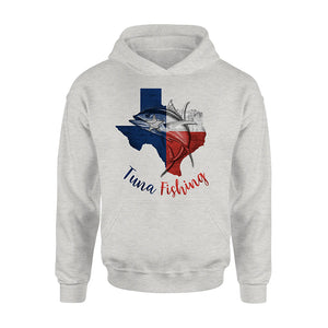 Texas tuna fishing Texas flag map fishing shirts A236