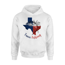 Load image into Gallery viewer, Texas tuna fishing Texas flag map fishing shirts A236