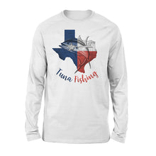 Load image into Gallery viewer, Texas tuna fishing Texas flag map fishing shirts A236