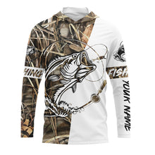 Load image into Gallery viewer, Beautiful bass fishing tattoo UV protection  customize name long sleeves personalized gift