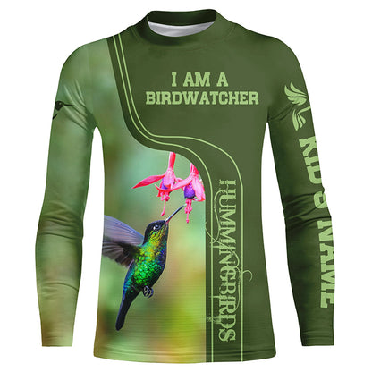 Personalized hummingbirds shirt custom name gift for birdwatcher A7