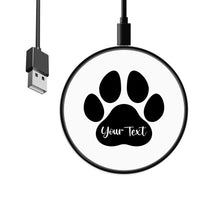 Load image into Gallery viewer, Dog lover custom name - text personalized gift Wireless Charger