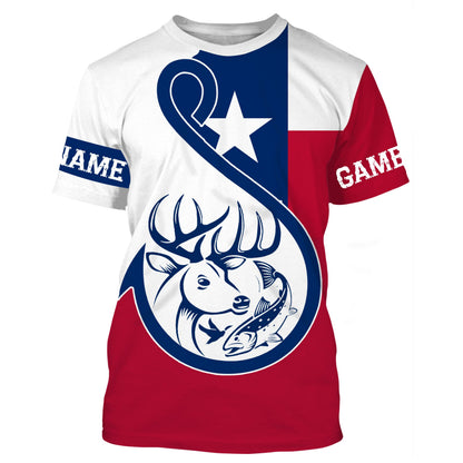 Texas Game and Fish Customize name 3D All over print shirts personalized gift TATS160