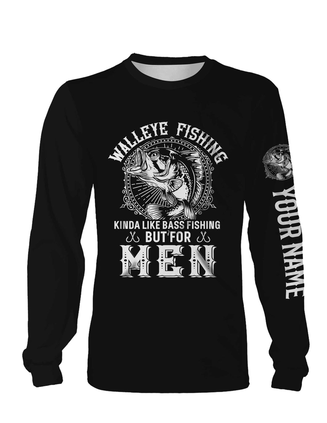 Walleye Fishing Funny Quote Custom Name Fishing Shirt Personalized Gift TATS108